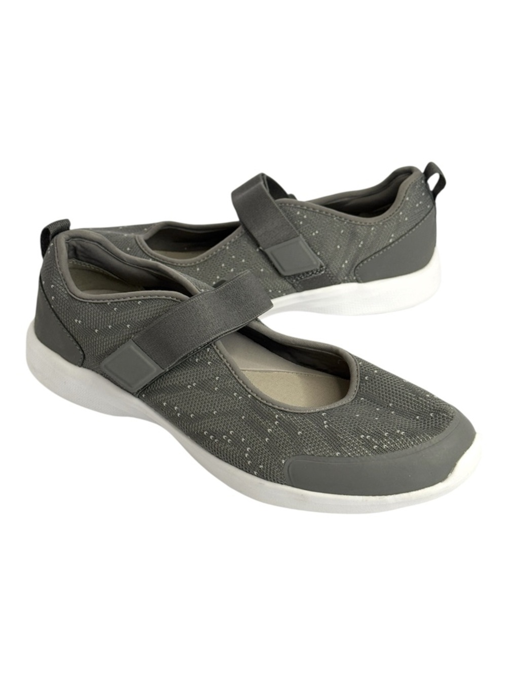 Vionic Jessica Mary Jane Sneakers Gray-White Size 9.5
